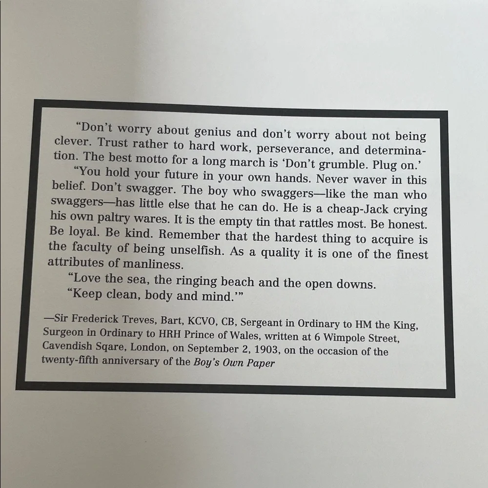 The Dangerous Book for Boys — Title Page (White/Black)